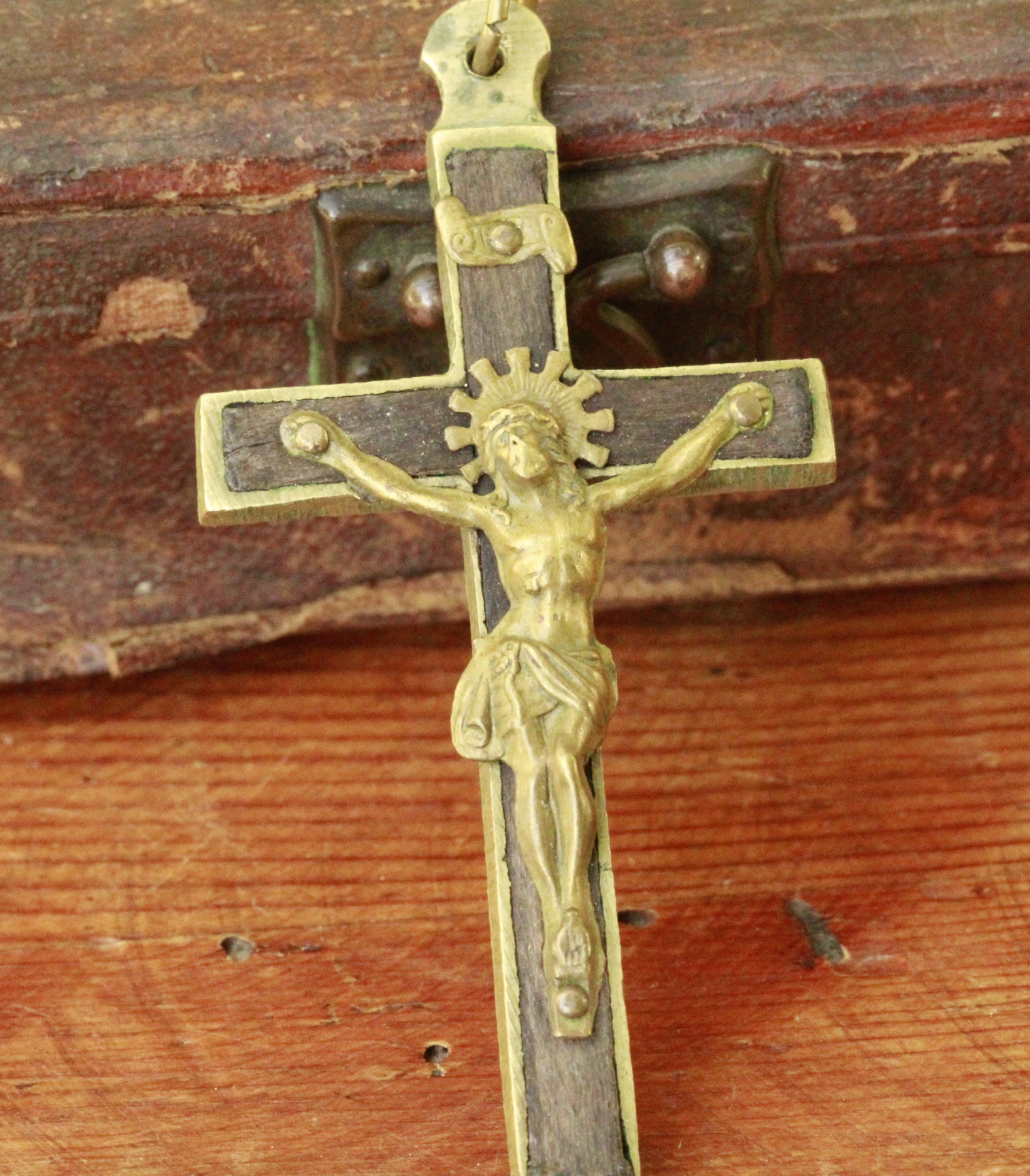 Ancienne Croix Pectorale En Bois D B Ne Antique Religieux