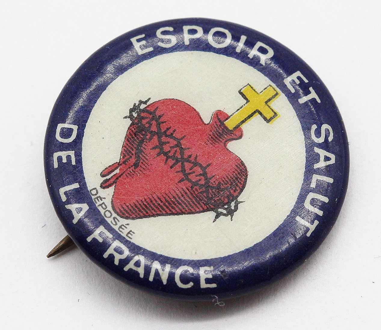 Pin S Espoir Et Salut De La France Antique Religieux