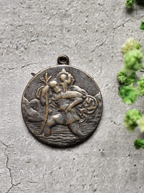 rare médaille religieuse en forme de cloche de la  vierge marie – Image 2