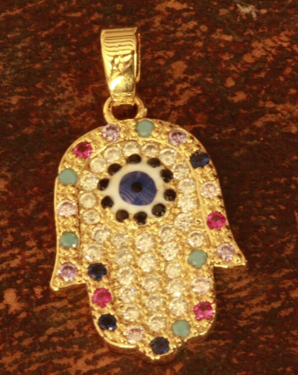 Pendentif main de Fatima oeil de protection