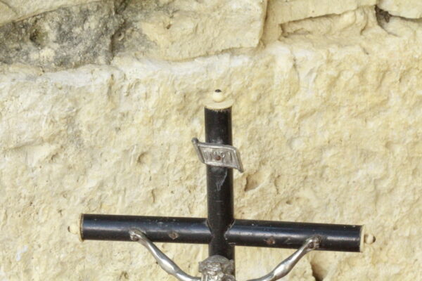 Ancien crucifix en bois d'ébène Napoléon III – Image 6