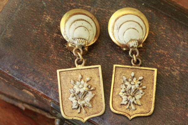 Rare anciennes boucles d'oreilles clips – Image 3