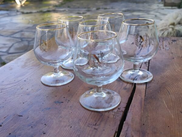 lot de 6 verres à cognac napoleon