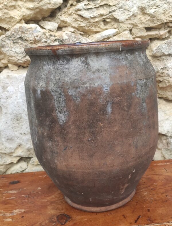 Rare ancien grand pot à confit