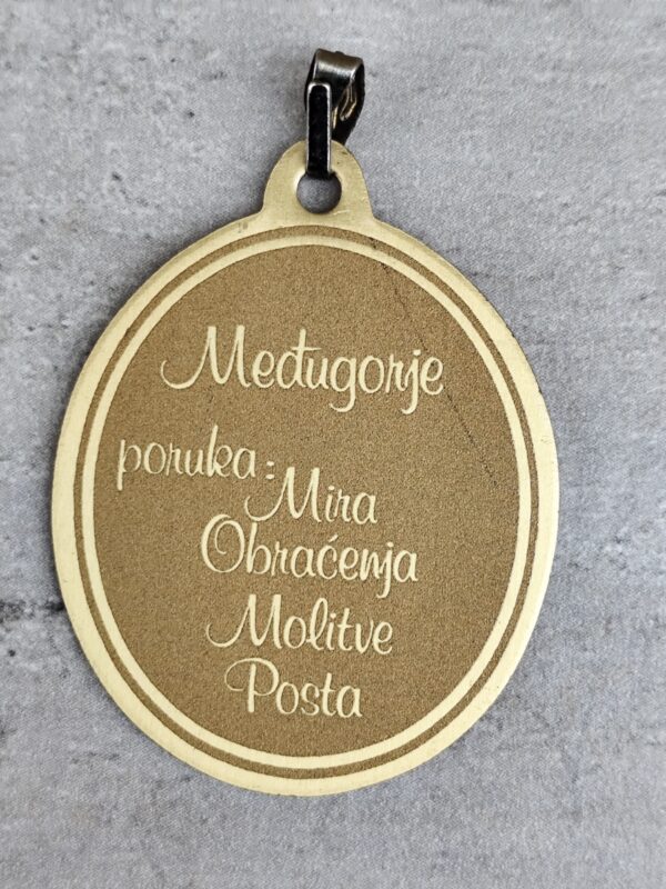 Médaille religieuse de notre dame de medugorje – Image 2