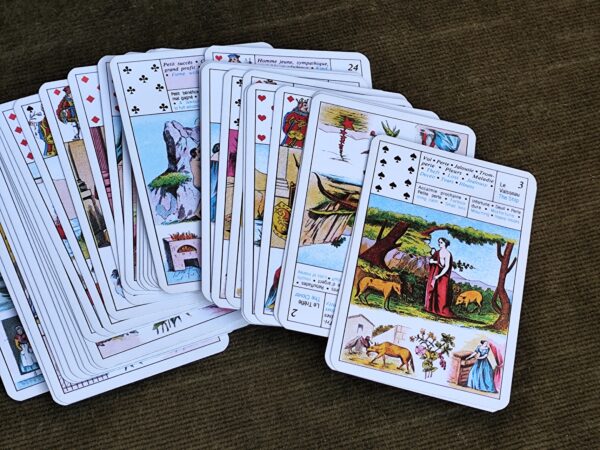 Tarot divinatoire Grimaud Petit Lenormand en français et en anglais, avec instructions en français et en anglais – Image 4