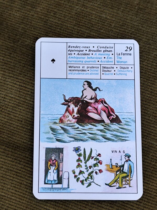 Tarot divinatoire Grimaud Petit Lenormand en français et en anglais, avec instructions en français et en anglais – Image 6