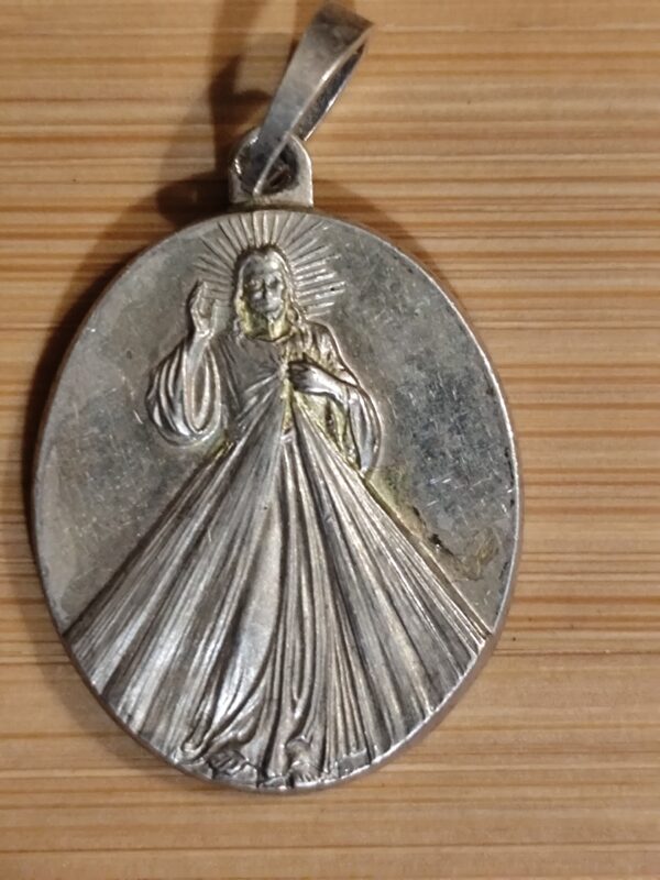 Rare antique médaille religieuse de Jésus Christ Jésus,j'ai confiance en vous