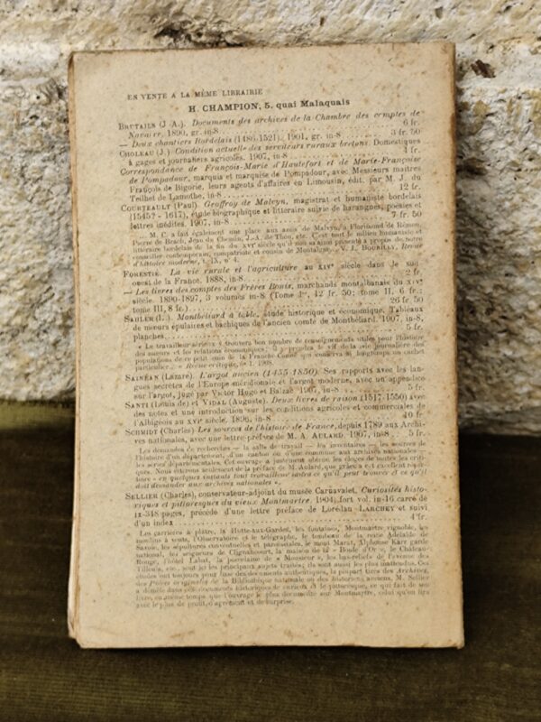 Rare Livre le vignoble de Gaillac depuis ses origines jusqu'à nos jours l'emploi de ses vins à Bordeaux 1910 par jean riol – Image 2