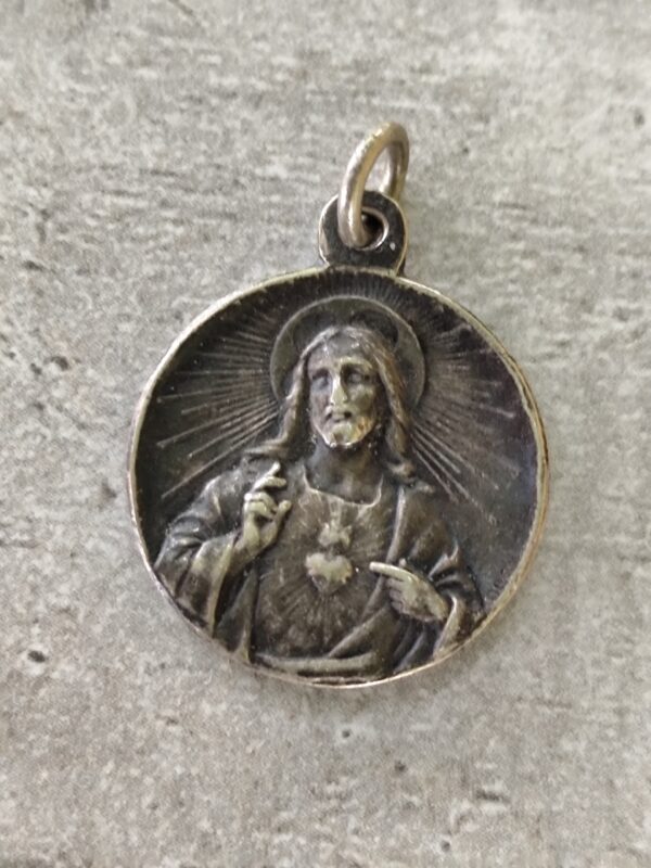 Antique médaille religieuse mater boni consilii – Image 2
