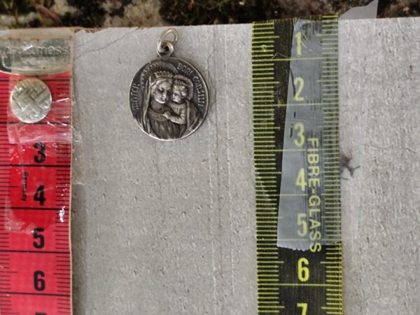 Antique médaille religieuse mater boni consilii – Image 3