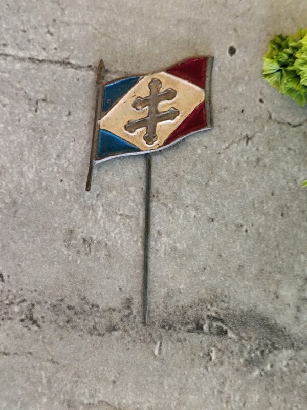 Rare ancienne broche épingle croix lorraine – Image 2