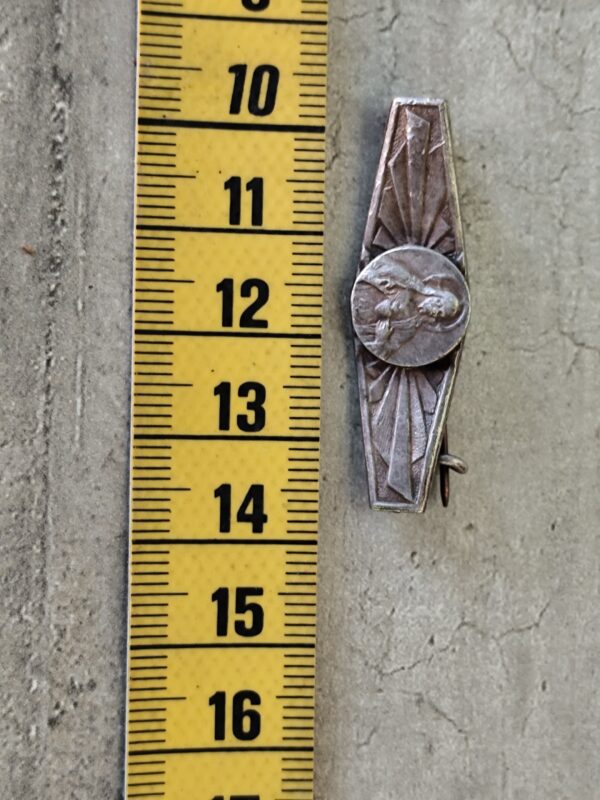 Antique  broche  religieuse de Jésus Christ – Image 5