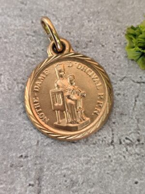 Rare antique médaille religieuse de  notre dame d'orcival