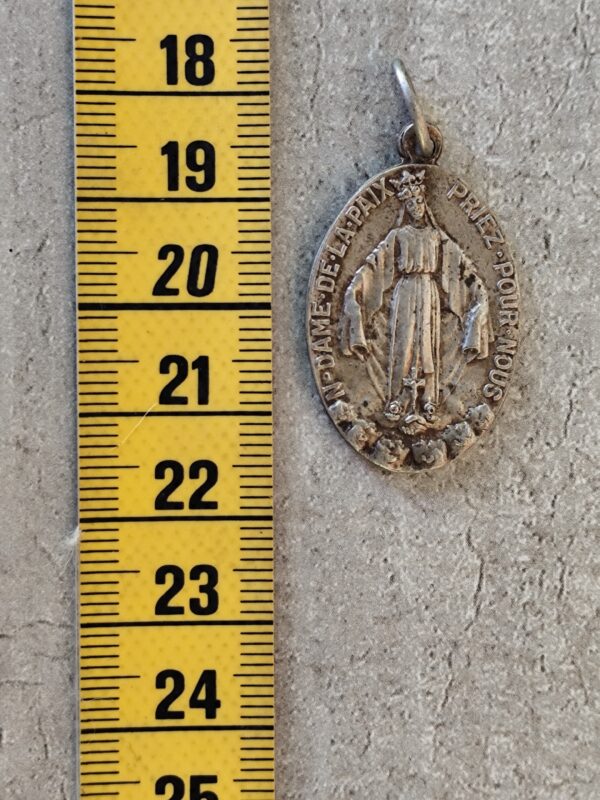 Antique médaille religieuse notre dame de la paix – Image 3