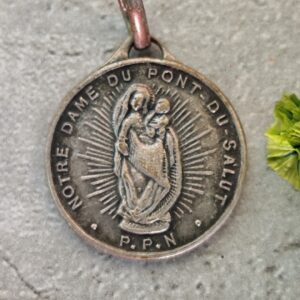Rare antique religieuse française notre dame du pont du salut priez pour nous