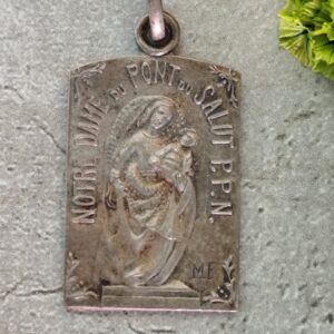 Rare antique religieuse française notre dame du pont du salut priez pour nous