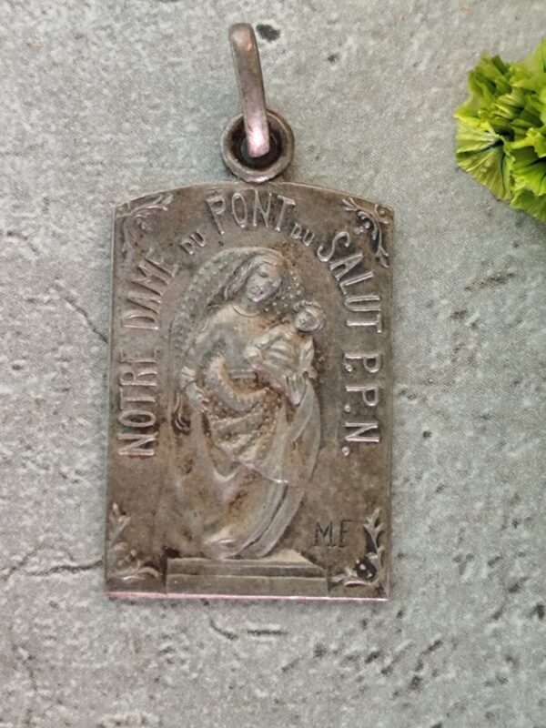 Rare antique religieuse française notre dame du pont du salut priez pour nous