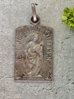 Rare antique religieuse française notre dame du pont du salut priez pour nous