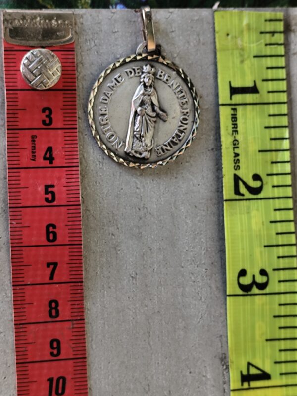 Rare Médaille religieuse notre dame de bénite fontaine – Image 3