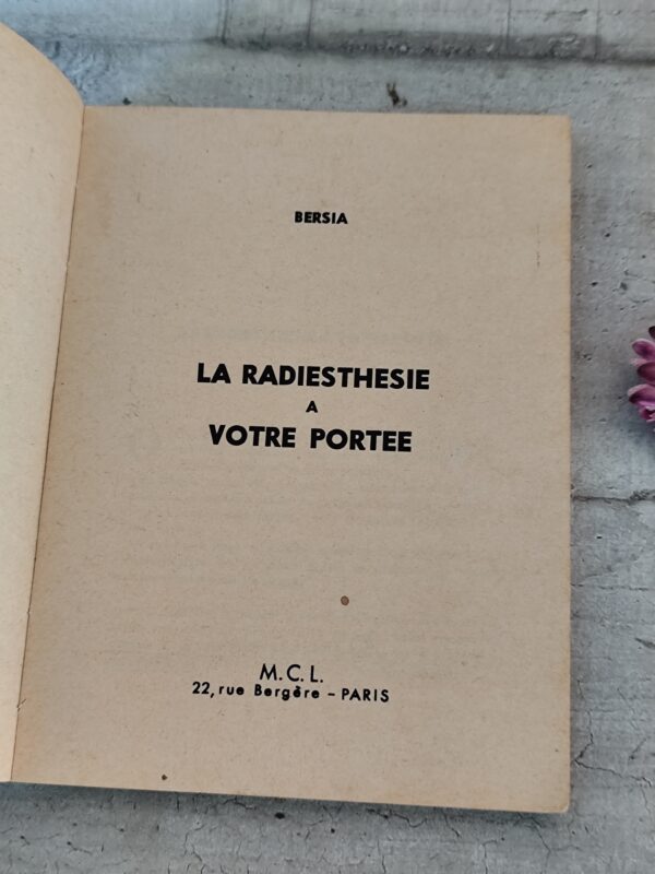 Livre la radiesthésie à votre portée 1966 – Image 3