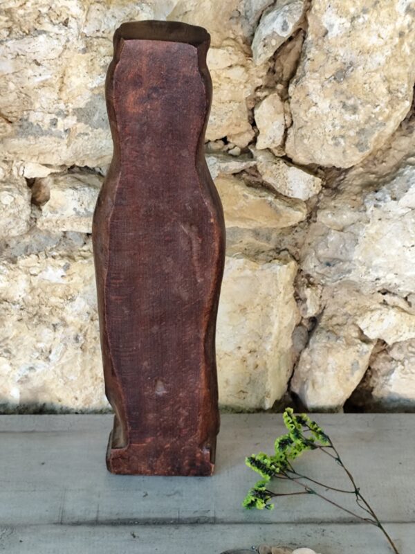 Ancienne statue religieuse de la Vierge Marie en bois – Image 6