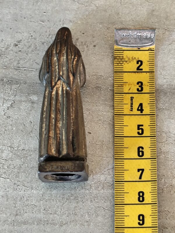 Rare ancienne statue sainte rita en métal patronne des causes désespérées – Image 8