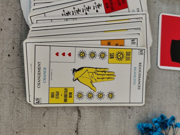 Rare cartes Grimaud Jeu de la Main, cartes de divination chiromancie, c. Millésime 1969, objet de collection, jeu de tarot très rare – Image 4