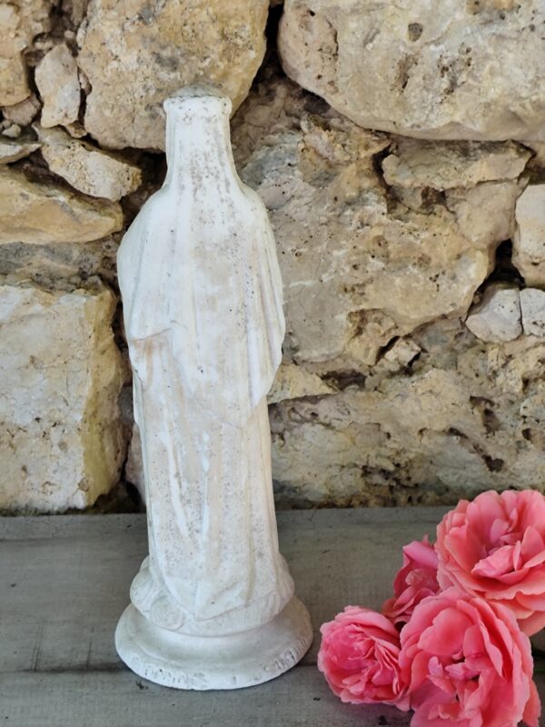 Ancienne statue de la vierge marie en plâtre – Image 8