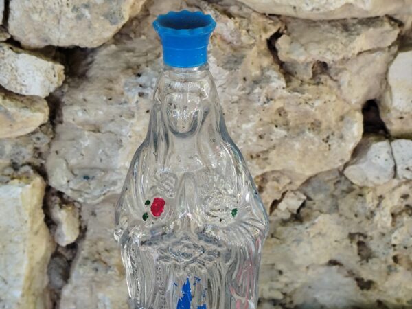 Antique statue de la vierge marie bouteille de la vierge marie de lourdes avec de l'eau bénite – Image 2