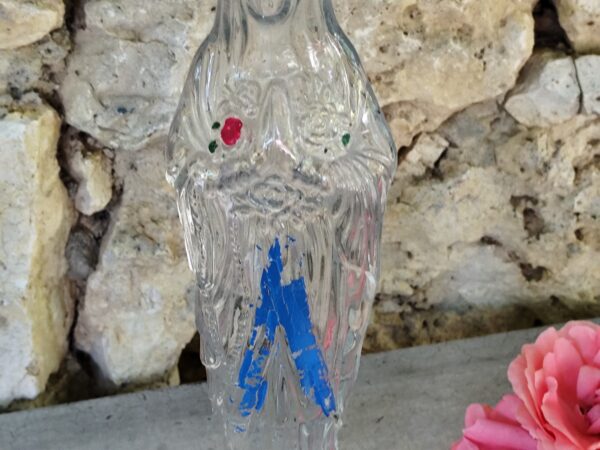 Antique statue de la vierge marie bouteille de la vierge marie de lourdes avec de l'eau bénite – Image 3
