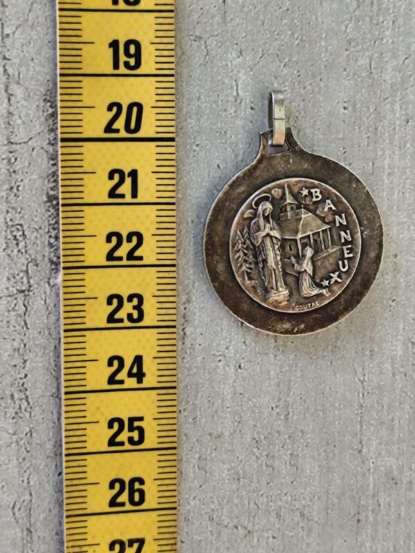 Antique médaille religieuse de la vierge marie de  Banneux – Image 3