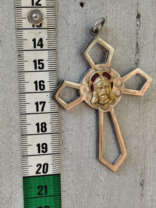 Rare grande croix religieuse de Jésus Christ – Image 3