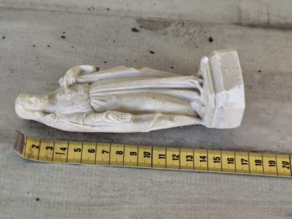 Antique statue religieuse de notre seigneur Jésus Christ en plâtre de 1925 – Image 6