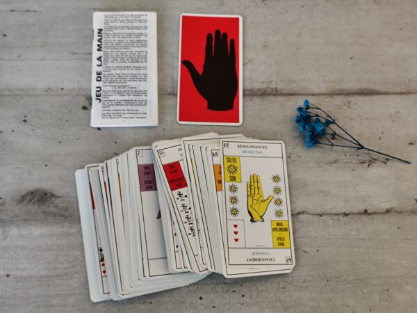 Rare cartes Grimaud Jeu de la Main, cartes de divination chiromancie, c. Millésime 1969, objet de collection, jeu de tarot très rare – Image 2