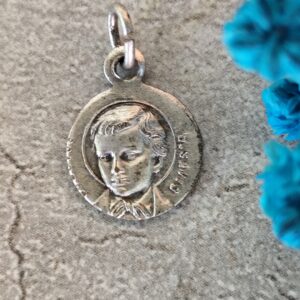 Rare Medaille religieuse catholique antique de saint John bosco  Patron des garçons et des enfants difficiles.