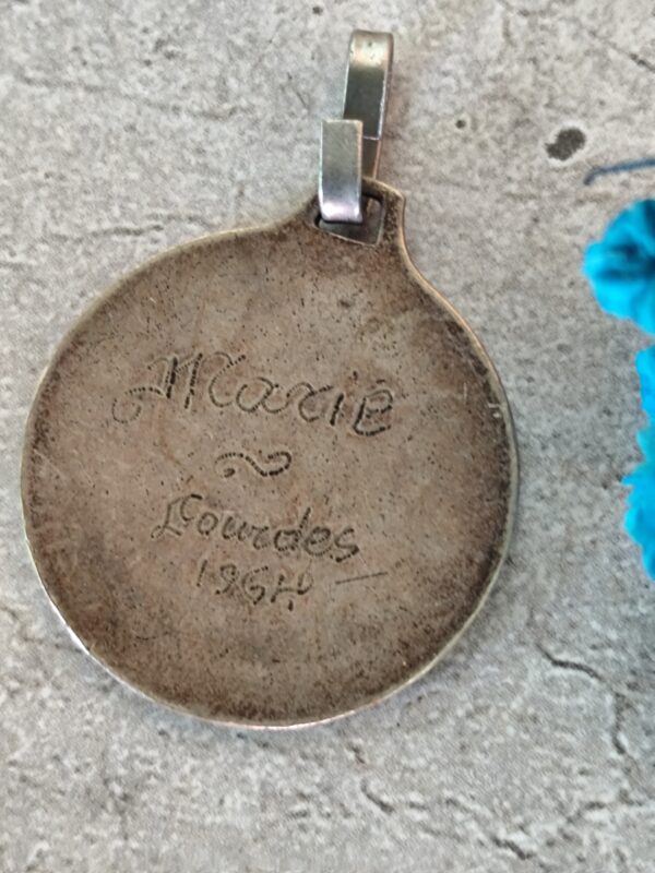 ancienne médaille religieuse de la Vierge Marie – Image 2