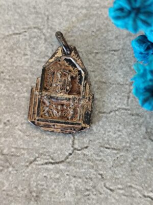 Antique médaille religieuse souvenir de saint sang Bruge précieux sang, Médaille religieuse argenté antique religieuse pendentif charme