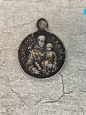 rare médaille religieuse de Saint Valentin et de  saint Antoine de padoue