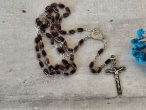 ancien chapelet religieux de la vierge marie et de Jésus Christ