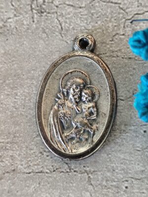 Médaille religieuse ancienne de saint joseph et de la sainte famille