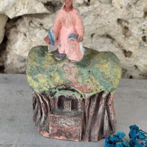rare statue religieuse de notre dame de l'agenouillade