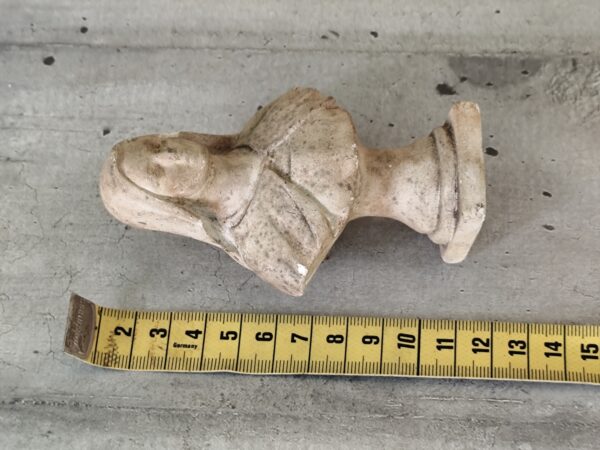 Rare antique Ancienne statue religieuse buste de sainte Thérèse en plâtre – Image 7
