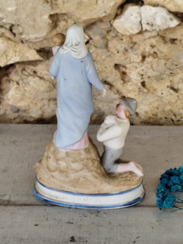Ancienne statue religieuse de notre dame de l'epine en biscuit – Image 6