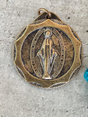 rare grande médaille Vierge Marie miraculeuse