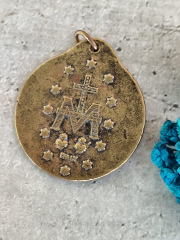 rare grande médaille Vierge Marie miraculeuse – Image 2