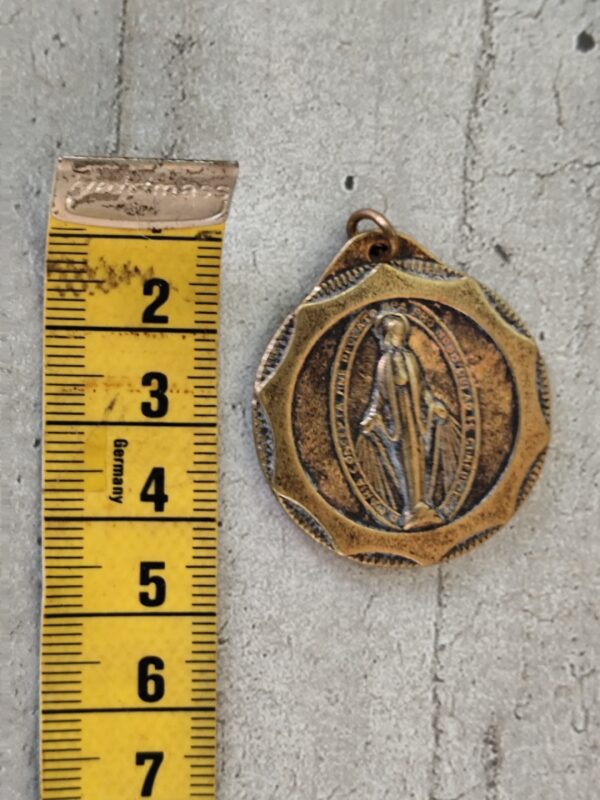 rare grande médaille Vierge Marie miraculeuse – Image 3