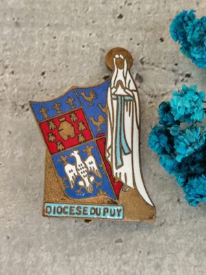 Broche en émail diocèse du puy