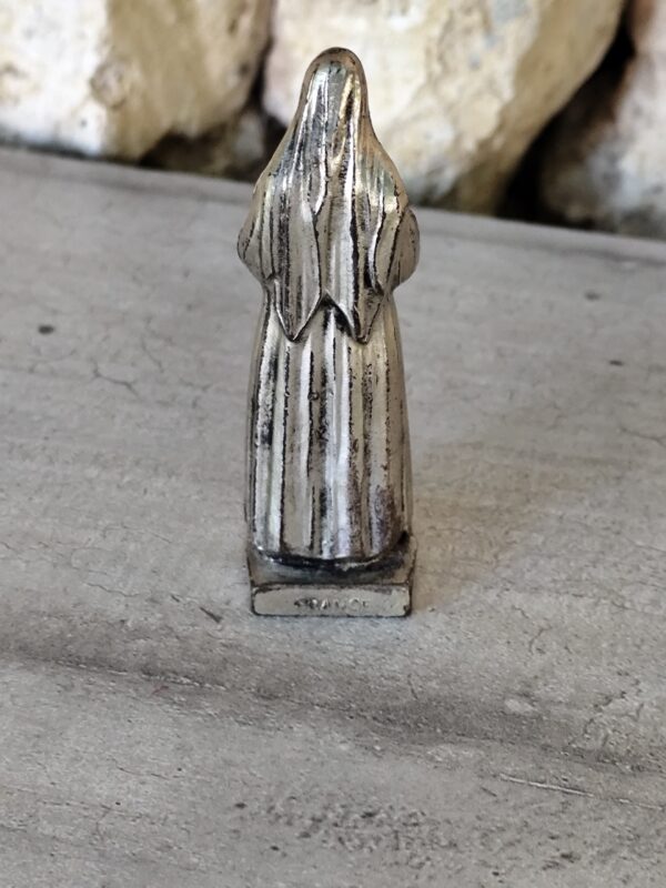 Rare ancienne statue sainte rita en métal patronne des causes désespérées – Image 4