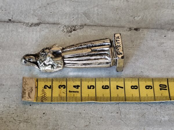 Rare ancienne statue sainte rita en métal patronne des causes désespérées – Image 5